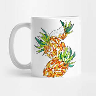 Pineapples Line art Mug